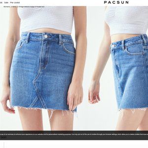 🔥Sales - PacSun Vintage Medium Indigo 5-Pocket Skirt - Size 25